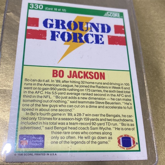 Bo Jackson, 90’s Los Angeles Raiders Vintage Trading Cards - Picture 4 of 6